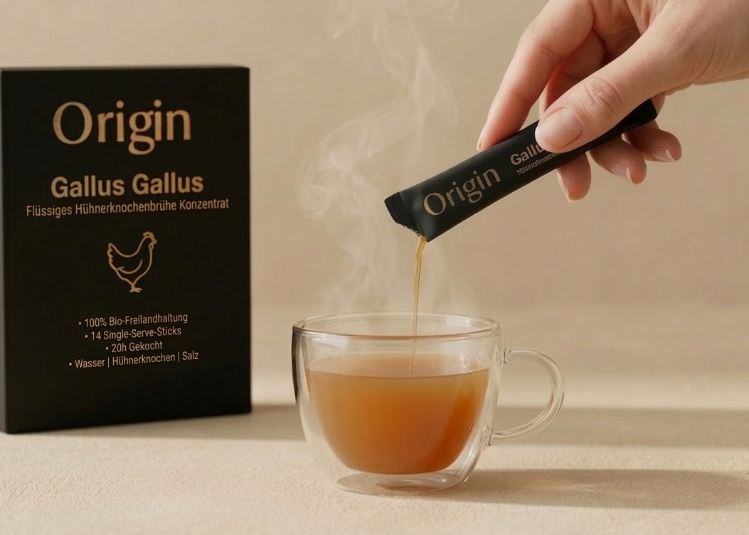 Hühnerknochenbrühe Konzentrat (14 Sticks à 2,14 €)