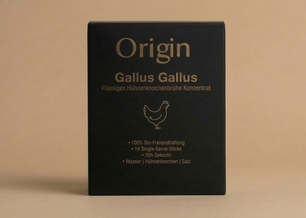Hühnerknochenbrühe Konzentrat (14 Sticks à 2,14 €)